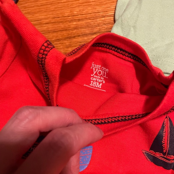 18 months snug fit cotton pajamas PJs bundle spring summer short sleeve lot of 7 - Picture 4 of 7